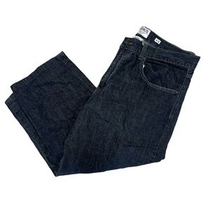 Ecko Unlimited Mens W-38 Hang 'Em High Relaxed Fit Faded Y2K Dark Gray Denim